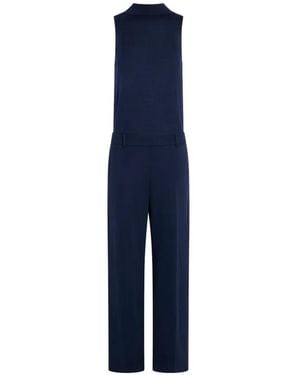 Liviana Conti Kesia Collared Jumpsuit - Blue