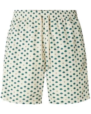 Jacob Cohen Segelshorts Mit Palmen-Print - Weiß