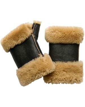 Our Legacy Shearling Gloves - Brown