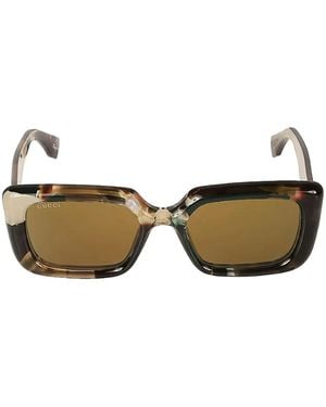 Gucci Square-Frame Tinted Sunglasses - Natural