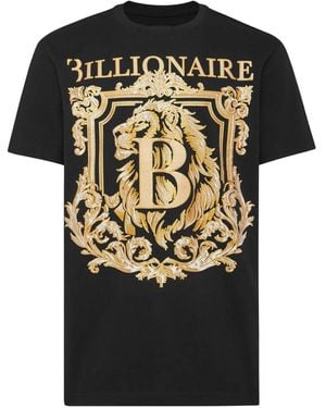 Billionaire Camiseta con distintivo estampado - Negro