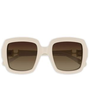 Chloé Gafas De Sol Con Montura Oversize - Blanco