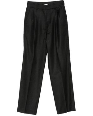 Blazé Milano Pantalones A Rayas Diplomáticas - Negro