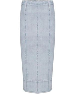 Rag & Bone Miramar Ponte Midi Pencil Skirt - Blue
