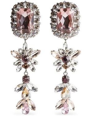 DSquared² Floral-Motif Earrings - White