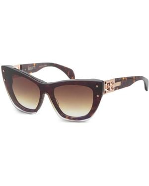 Bugatti Tortoiseshell-Effect Cat-Eye Sunglasses - Brown