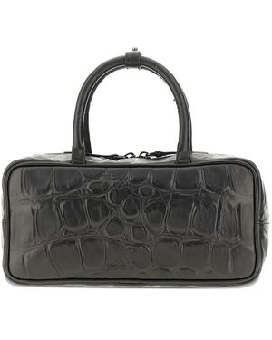 AUTENTICA 504 Sac Cabas À Effet Peau De Crocodile - Noir