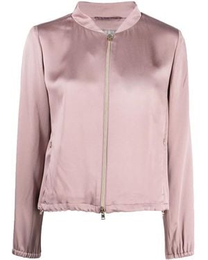 Herno Resort Zip-Up Bomber Jacket - Pink