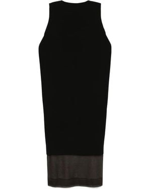 KHAITE Malik Midi Dress - Black