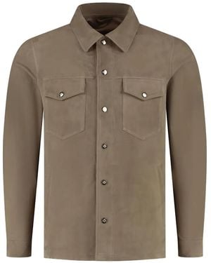 Luigi Borrelli Napoli Long-Sleeved Shirt Jacket - Brown