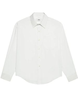 Ami Paris ボクシーフィット シャツ - ホワイト