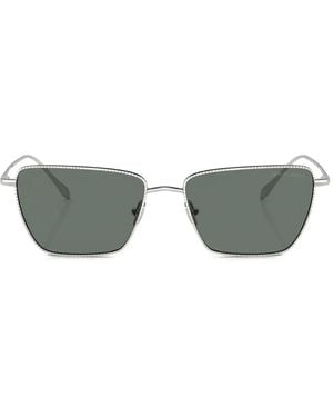 Giorgio Armani Geometric-Frame Sunglasses - Grey
