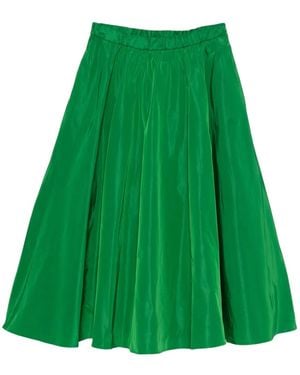 Aspesi Falda midi fruncida - Verde