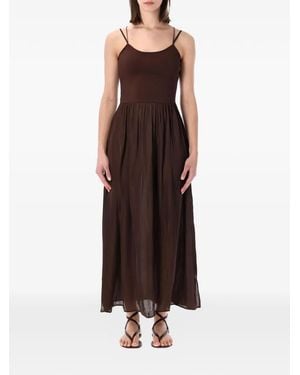 Sessun Sweet Mambo Lace-Up Dress - Brown