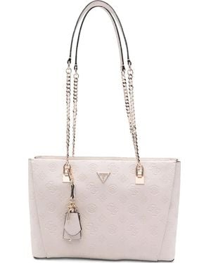 Guess Tisha 4G-Logo Shoulder Bag - Pink