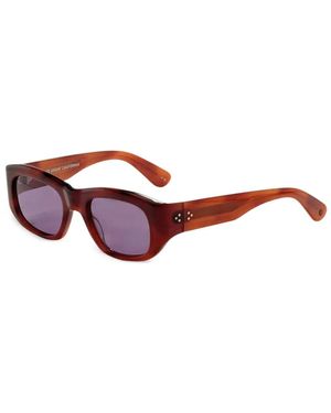 Garrett Leight Lunettes De Soleil Rectangulaires Laguna - Red
