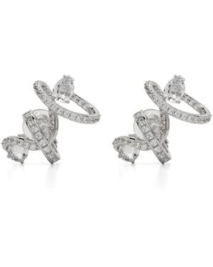 Swarovski Hyperbola Earring Cuffs - White