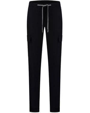 Marco Pescarolo Drawstring Tapered Pants - Black