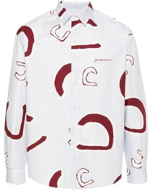 Jacquemus ‘Simon’ Patterned Shirt, , Light - White