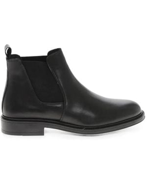 Amedeo Testoni Elasticated-Side Leather Chelsea Boots - Black