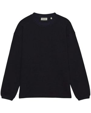 FRAME Waffle-Knit Sweatshirt - Blue