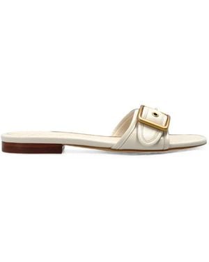 COACH Sandales En Cuir À Boucles - Blanc