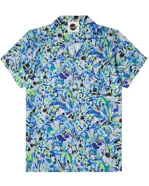 Boardies Amelia Camp Collar Floral Shirt - Blue