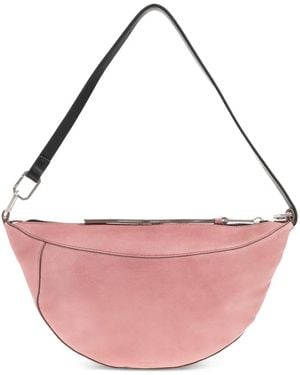 AllSaints Luna Zip Lambskin Shoulder Bag - Pink