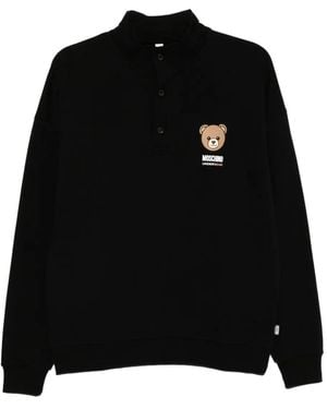 Moschino Sudadera con estampado de oso - Negro