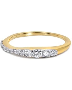 Monica Vinader Riva Diamond Stacking Ring - White