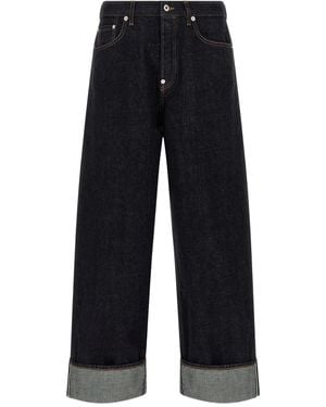 KENZO Jean Slim À Revers - Bleu