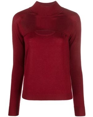 Patrizia Pepe カットアウト ロングtシャツ - レッド