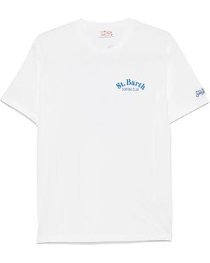 Mc2 Saint Barth T-Shirt Hunting Wave - Bianco