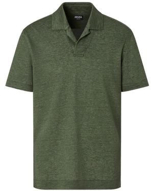 ZEGNA Oasi Lino T-Shirt - Green