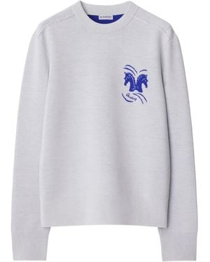 Burberry Mirrored Horse プルオーバー - ホワイト