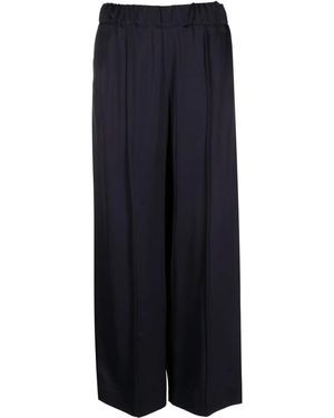 Jil Sander Wide-Leg Elasticated-Waistband Trousers - Blue