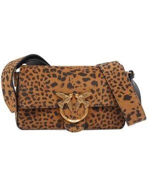 Pinko Borsa Tote Con Manici Regolabili - Marrone