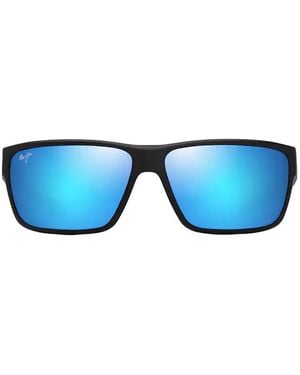 Maui Jim Uila Rectangle-Frame Sunglasses - Blue