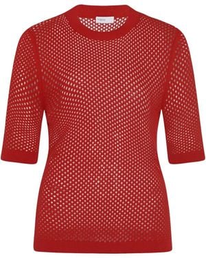Rosetta Getty メッシュ トップ - レッド