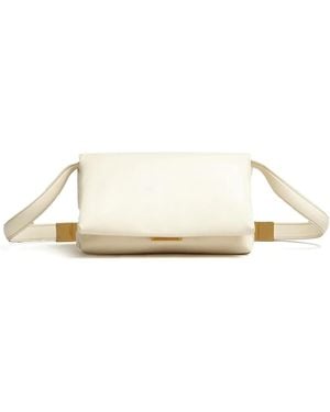 Marni Prisma レザーショルダーバッグ S - ナチュラル