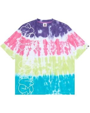 Aape By A Bathing Ape Moonface Tie-Dye T-Shirt - Pink