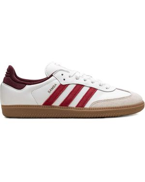 adidas Samba Og "Core/Better Scarlet/Shadow" Sneakers - White