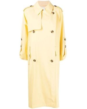 3.1 Phillip Lim Double-breasted Belted-waist Coat - Yellow
