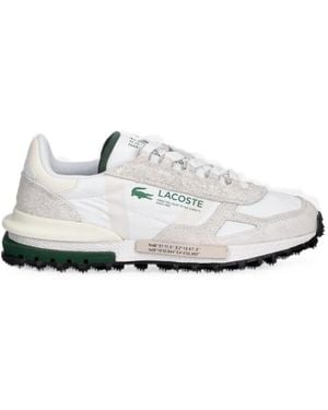 Lacoste Zapatillas Elite Active A Paneles Con Logo - Blanco