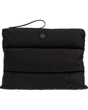 Moncler パデッド クラッチバッグ - ブラック