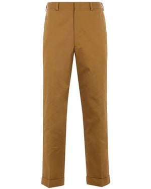 J.Press Turn-Up Chino Pants - Natural