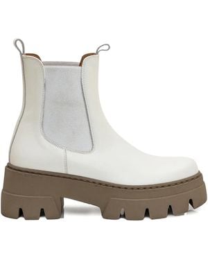 Ennequadro 60Mm Leather Chelsea Boots - White