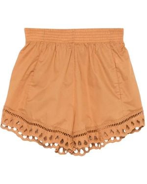 Ermanno Scervino Broderie-Anglaise Shorts - Natural