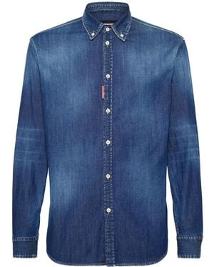 DSquared² ダークウォッシュ シャツ - ブルー