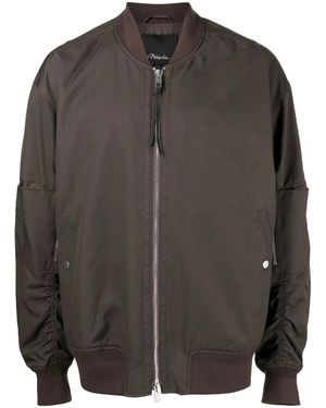 3.1 Phillip Lim Zip-Front Bomber Jacket - Black